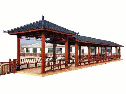 景觀防腐木戶外長(zhǎng)廊